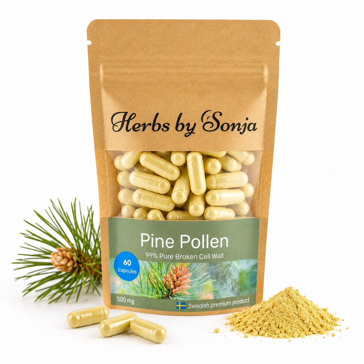 Pine Pollen / Tallpollen – Herbs by Sonja